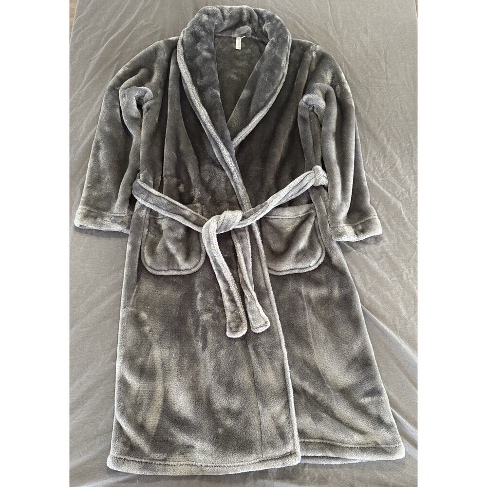 Joyspun Plush Soft Fleece Women’s Bathrobe Robe House Coat Pockets Sz M (4-6)